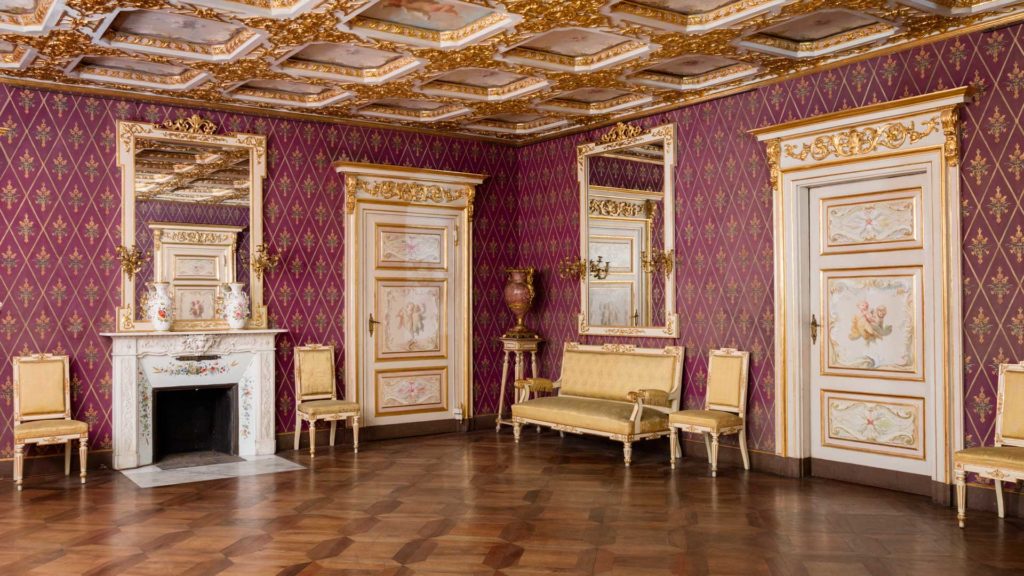Sala da ballo, Appartamenti reali del Castello della Mandria. Foto di Lea Anouchinsky