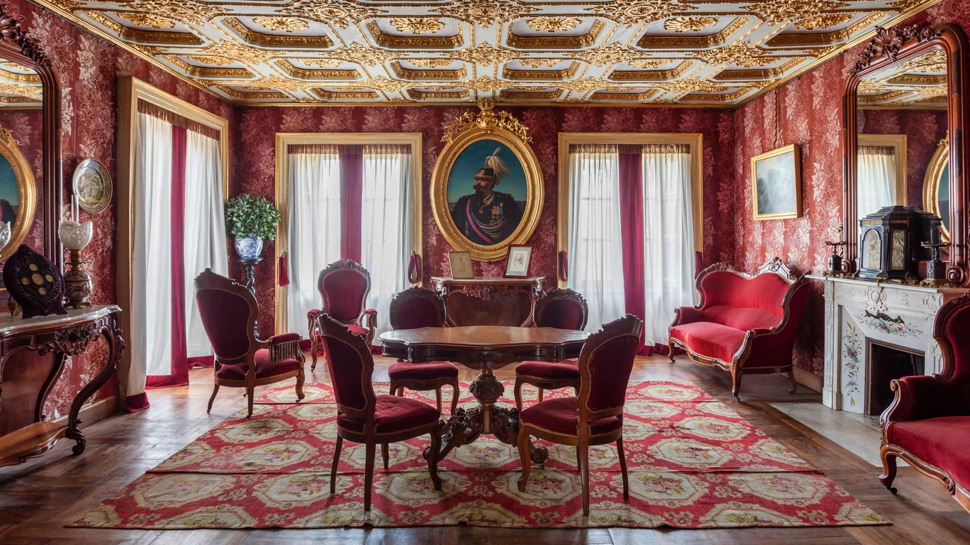 Sala delle Udienze, Appartamenti reali del Castello della Mandria. Foto di Lea Anouchinsky